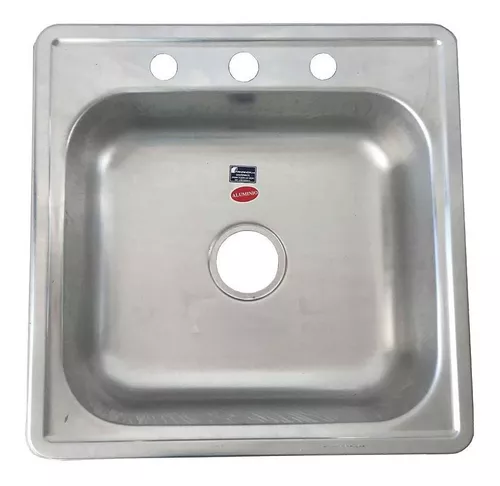 [90.01.FRC001] FREGADERO CUADRADO A55X45 CM, 1 PONCHERA, FRC-001, FANAINOX