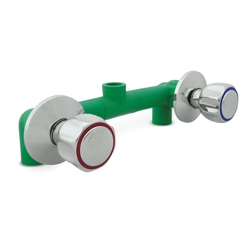 [79.14.DGD003] GRUPO DE DUCHA DOBLE 20 MM, DONSEN
