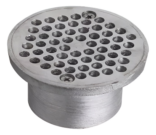 [79.16.04152095P] REJILLA REDONDA 1.1/4" ALUMINIO,  C/CUELLO, METALES ALEADOS