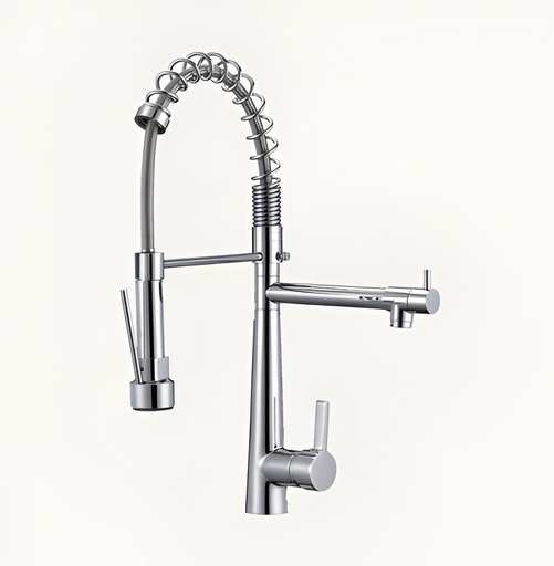 [79.16.MET008M] MONOMANDO EXTENSIBLE P/FREGADERO, CARRARA, METALES ALEADOS***