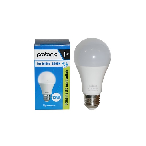 [60.11.BL12Y] BOMBILLO LED 12W, PROTONIC - YANYUN, E27 LUZ BLANCA
