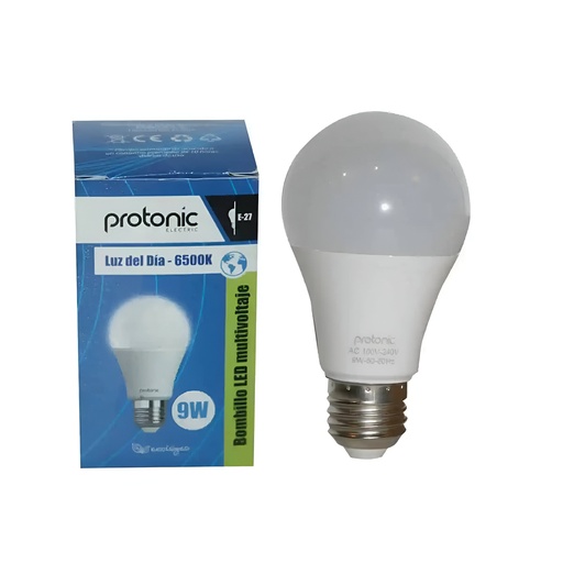 [60.11.BL9Y] BOMBILLO LED 9W, PROTONIC -  YANYUN, E27 LUZ BLANCA