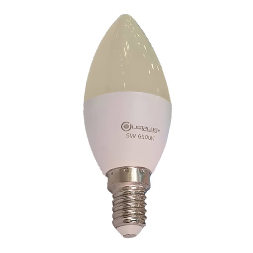 [60.11.E146] BOMBILLO TIPO VELA 5W 6500K LED, LEDPLUS