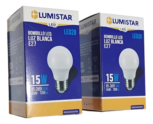 [60.11.EM15W] BOMBILLO LED 15W, EMERGENCIA, E27 LUZ BLANCA