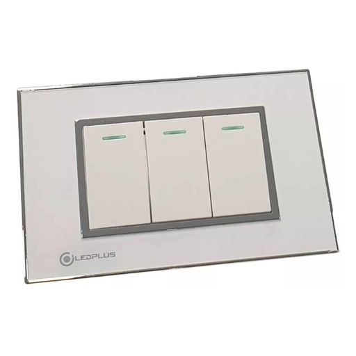 [60.11.ESTELAR003] INTERRUPTOR TRIPLE ESTELAR 003,  LEDPLUS