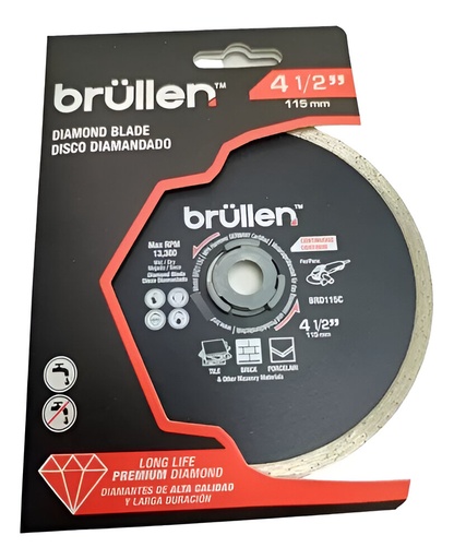 [03.01.BRD115C] DISCO DIAMANTADO CONTINUO 4.1/2, BRULLEN