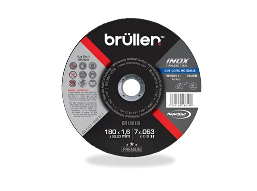 [03.01.BRF11536] DISCO FLAP GRANO 36  4.1/2", ZIRCONIA,  BRULLEN