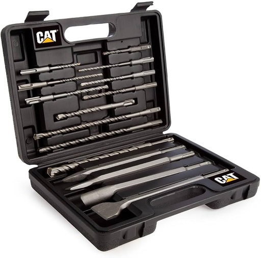 [31.DA03902] JUEGO 17 PZAS. 12 MECHAS Y 5 CINCELES SDS PLUS, DA03902, CAT