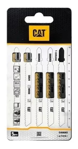 [31.DA06003] HOJA SIERRA CALADORA MADERA 75MM 10TPI CORTE PRECISO (5U), DA06003 , CAT