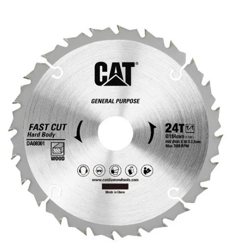[31.DA08001] DISCO DE SIERRA CIRCULAR MADERA 7-1/4" 24T, DA08001 , CAT