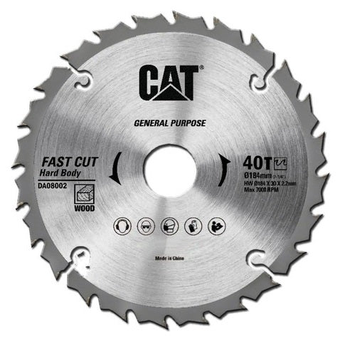 [31.DA08002] DISCO DE SIERRA CIRCULAR MADERA 7-1/4" 40T, DA08002 , CAT