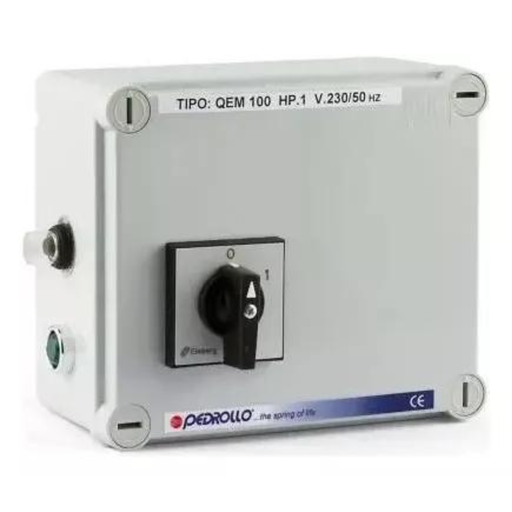 [79.06.QC-AV] CUADRO ELECTRICO, QC-AV, 3.7KW-4KW, MONOFASE 220/60 5.5CV , PEDROLLO