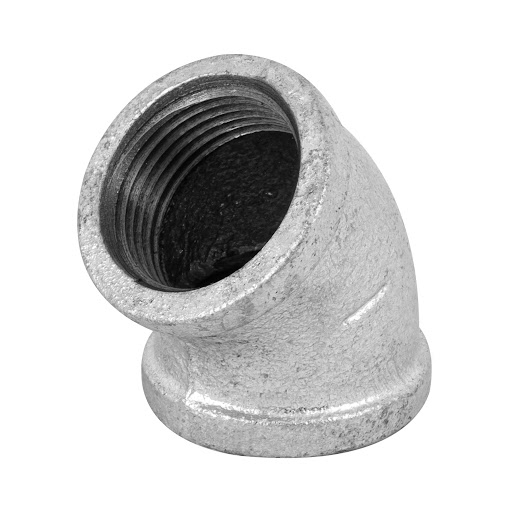 [79.02.090] CODO GALVANIZADO 45º BL 1"