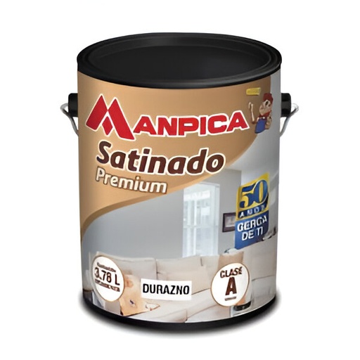 [04.04.248] PINTURA SATINADO CAUCHO, "A" BEIGE FANTASIA (GALON), MANPICA
