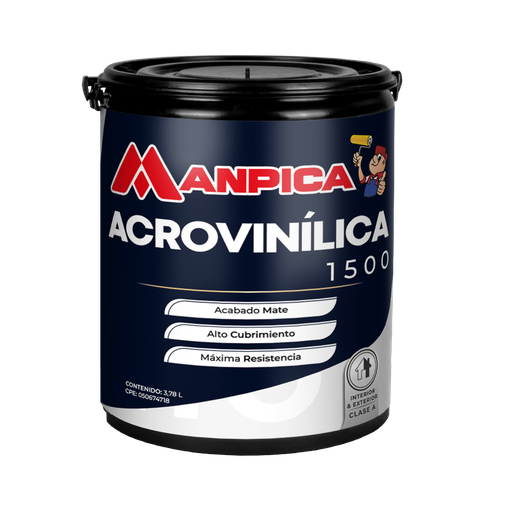 [04.04.252] ACROVINILICA "A" 1500  GRIS CENIZA (GALON), MANPICA