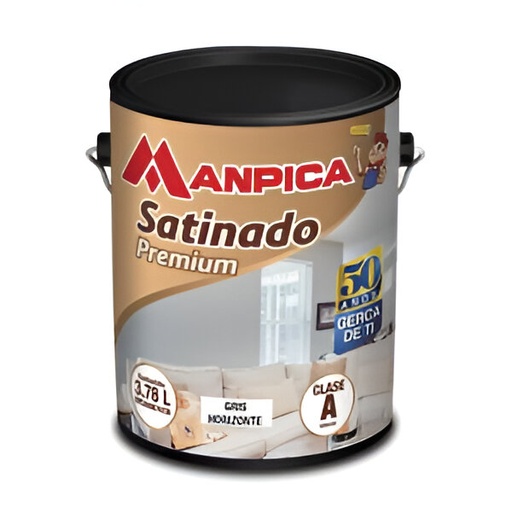 [04.04.277] PINTURA CAUCHO SATINADO GRIS HORIZONTE (GALON) TIPO A, MANPICA