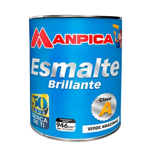 [04.04.283] PINTURA ESMALTE VERDE AMAZONAS (EX-GRAMA) (GALON) TIPO A, MANPICA