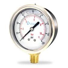 [79.13.MRG7] MANOMETRO 0-100 PSI, C/GLICERINA 2",  PEARL