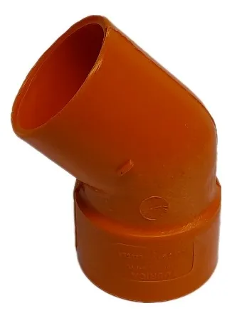 [79.08.087] CODO 75 MM X 45° (3") REFORZADO, AGUAS SERVIDAS, PVC