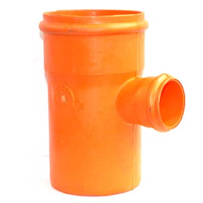 [79.08.091] TEE REDUCIDA 110 MM X 50MM REFORZADO, AGUAS SERVIDAS, PVC