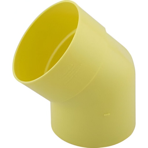 [79.08.103] CODO PVC 110 MM X 45°, SANITARIO, AMARILLO, PVC