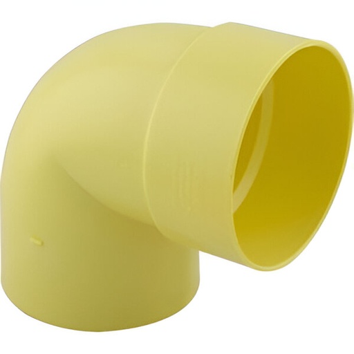 [79.08.111] CODO PVC 75 MM X 90°, SANITARIO, AMARILLO, PVC