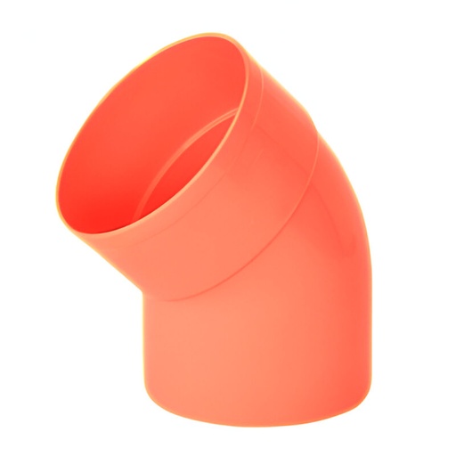 [79.08.116] CODO 160 MM X 45° (6") REFORZADO, AGUAS SERVIDAS, PVC