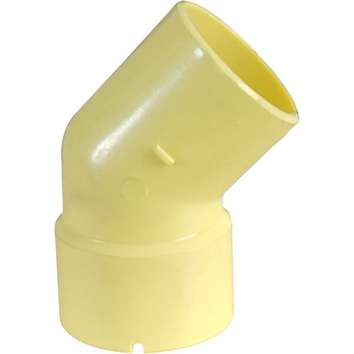 [79.08.118] CODO 50 MM X 45°, SANITARIO, AMARILLO, PVC