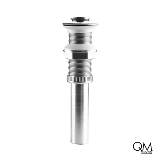 [79.QM.14.700.5004] DESAGUE LAVAMANOS PUSH C/REB MIRA SATINADO QM
