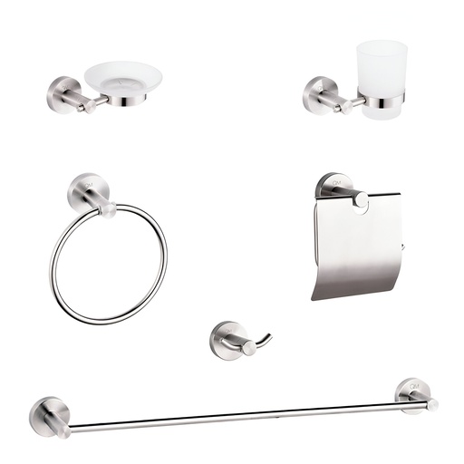 [79.QM.14.100.1503] SET DE ACCESORIOS DE BAÑO DE 6 PIEZAS QM