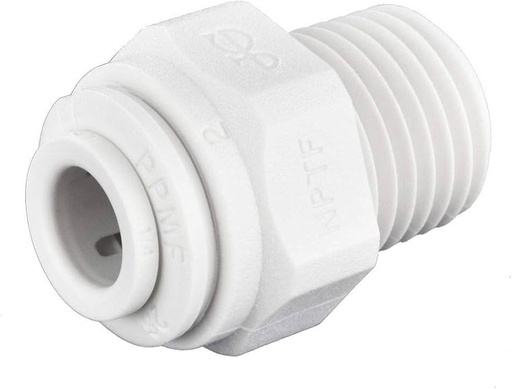[79.17.QF.CONEX1.4M] ADAPTADOR QF 1/4" MACHO X 1/4" QF, ZOWA