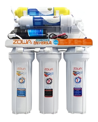 [79.17.RO.PREMIUM] FILTRO 7 ETAPAS DE OSMOSIS C/BOMBA PREMIUM ZOWA - USO DOMESTICO