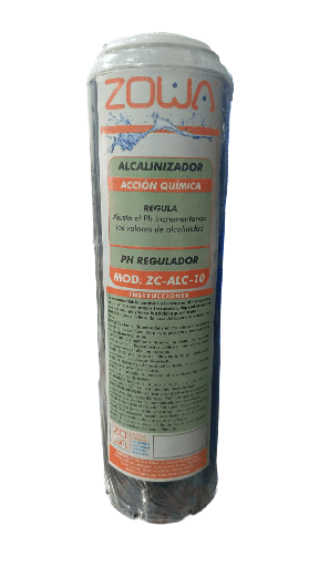 [79.17.ZC.ALC.10] CARTUCHO ALCALINIZADOR 10" X 2,5", ZOWA