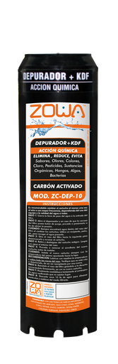 [79.17.ZC.DEP.10] CARTUCHO 10" X 2,5" DEPURADOR + KDF (CR-117),  ZOWA