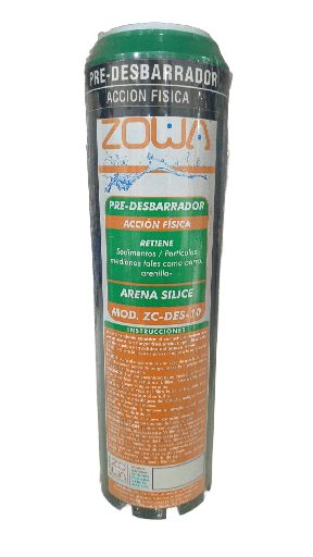 [79.17.ZC.DES.10] CARTUCHO 10" X 2,5" PRE DESBARRADOR, ZOWA