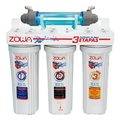 [79.17.ZP.COCI.ULTRA] SISTEMA DE PURIFICACION 3 ETAPAS + LAMPARA UV,  ZOWA - USO DOMESTICO -