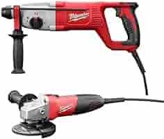 [31.01.5262-21A] KIT ROTO MARTILLO SDS-PLUS 1" CON ESMERIL 4.1/2" Y ESTUCHE MILWAUKEE