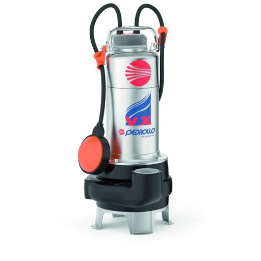 [79.06.VXM10/35] BOMBA SUMERGIBLE PARA AGUAS NEGRAS PEDROLLO VXm 10/35N (1HP) 220v MONOFASICA      