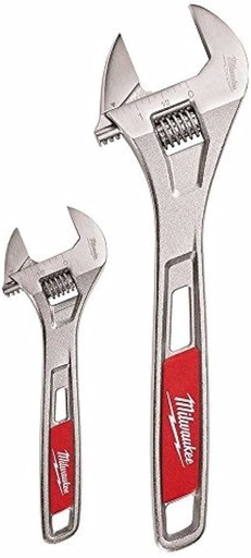 [31.01.48-22-7400] JUEGO DE 2 LLAVES AJUSTABLES 6" Y 10"   MILWAUKEE                                                                         