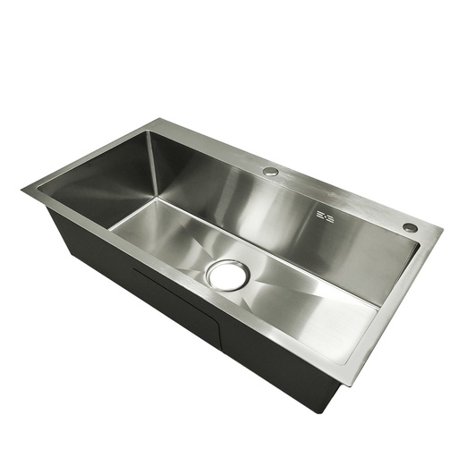 [79.77.FRE.01.07] FREGADERO UNA TINA ACERO INOXIDABLE SOBRE TOPE 82X45X22   BARI                                                          