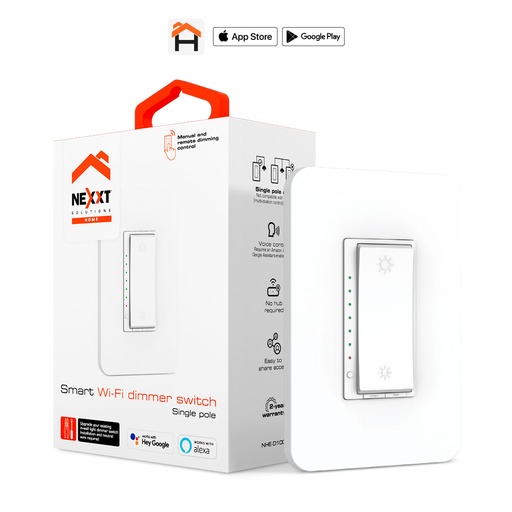 [91.03.NHED100] SWITCH REGULADOR DE INTENSIDAD LUMINOSA WIFI  NHE-D100  NEXXT                                                           