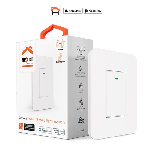 [91.03.NHES300] INTERRUPTOR 3 VIAS INTELIGENTE 110/220V WIFI  NHES300  NEXXT                                                            
