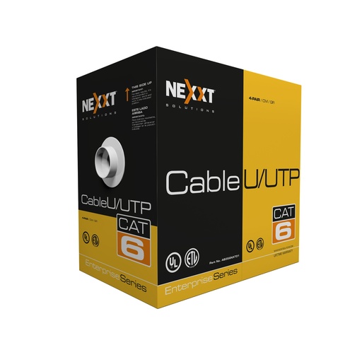 [91.03.AB356NXT02] BOBINA DE CABLE UTP CAT.6 305M 23AWG 4PARES AZUL  AB356NXT02  NEXXT                                                     