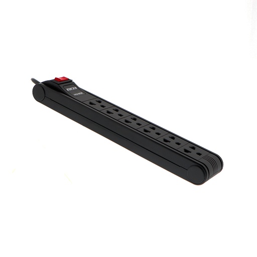 [91.02.FPS005B] REGLETA 2400W 6 TOMAS 110V/220V IMPUT NEMA 5-15 OUTPUT 6XNEMA UNIVERSAL  FPS005B  FORZA                                 
