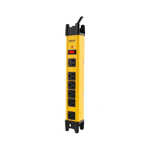 [91.02.FSP806] PROTECTOR DE VOLTAJE 2200W 110V/220V 6TOMAS   FSP806  FORZA                                                             