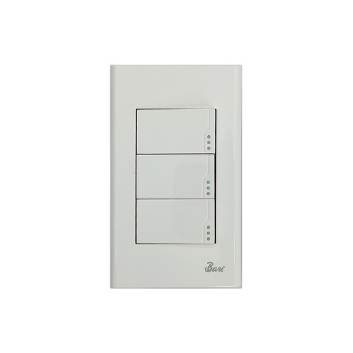 [60.15.INT0103] INTERRUPTOR TRIPLE SERIE SEMPLICE  BARI                                                                                 