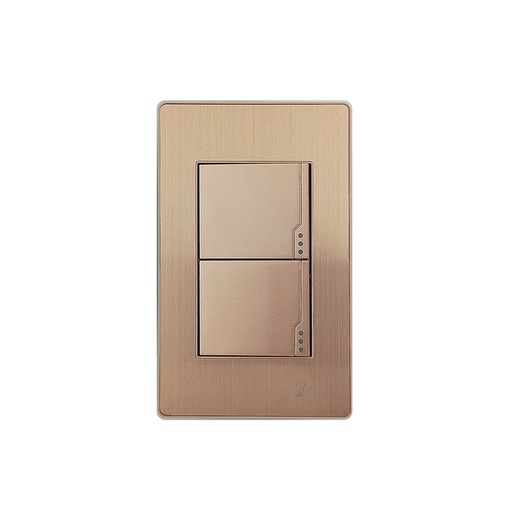[60.15.INT0302] INTERRUPTOR DOBLE SERIE OTTONE  BARI                                                                                    