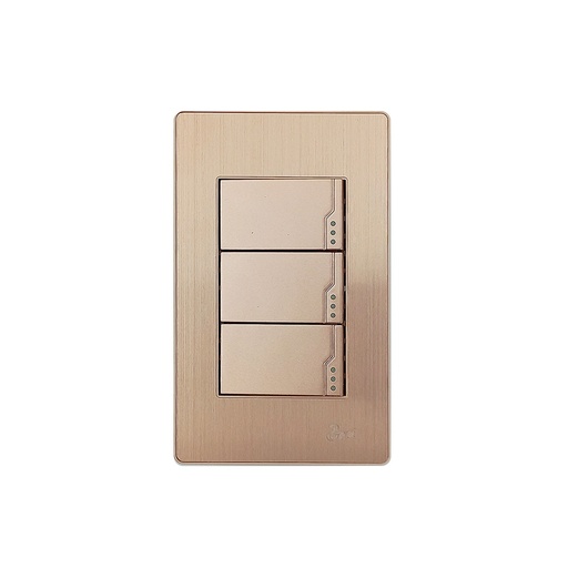 [60.15.INT0303] INTERRUPTOR TRIPLE SERIE OTTONE  BARI                                                                                   