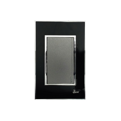 [60.15.INT0501] INTERRUPTOR SENCILLO SERIE NERO  BARI                                                                                   