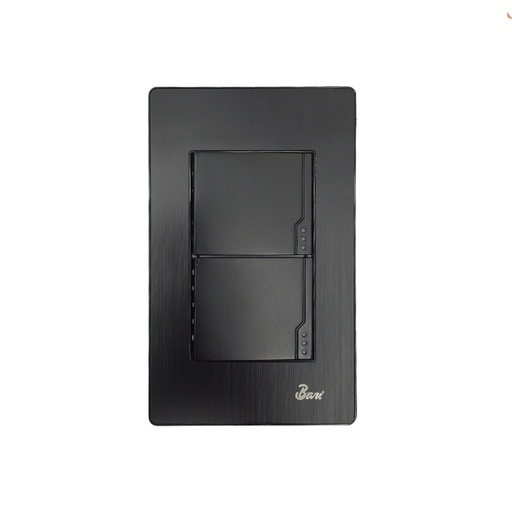 [60.15.INT0702] INTERRUPTOR DOBLE SERIE BUIO  BARI                                                                                      
